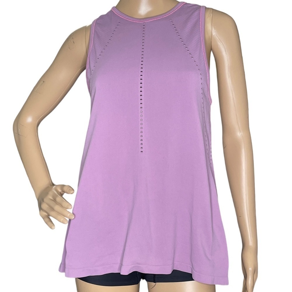 Athleta Foothill Tank Top purple split back tank top small